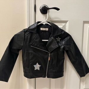 Doe a Deer faux leather jacket